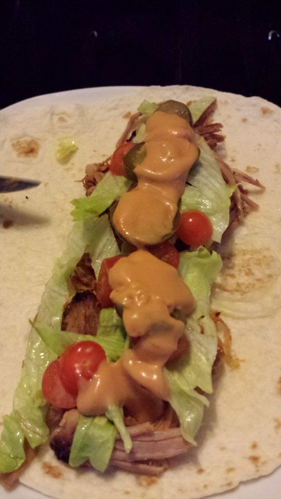 Wrap mit Pulled Pork